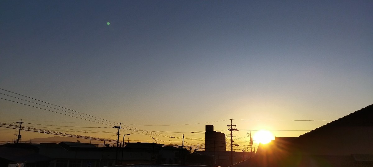 都城市（2024/1/5）今朝も晴れてます😊（東の空）②