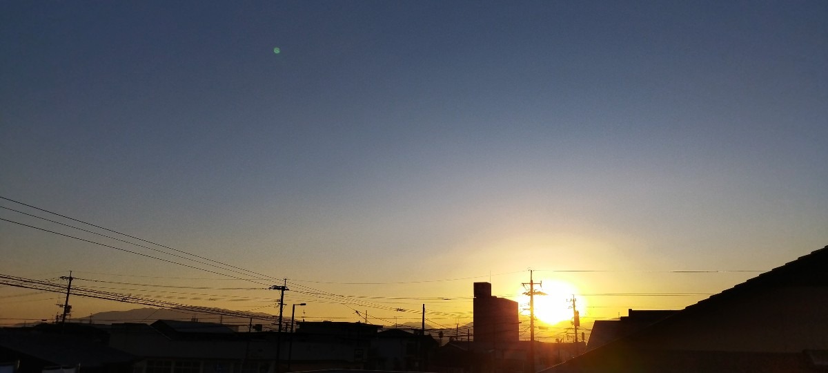 都城市（2024/1/26）今朝も晴れてます😊（東の空）②