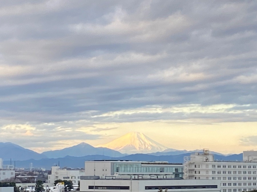 今朝の富士山