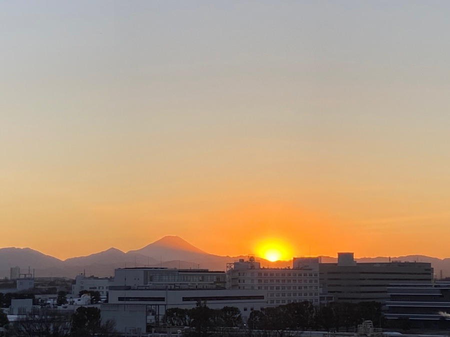 今日の夕日の観察2