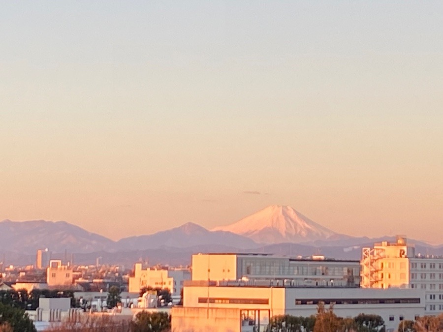 今朝の富士山