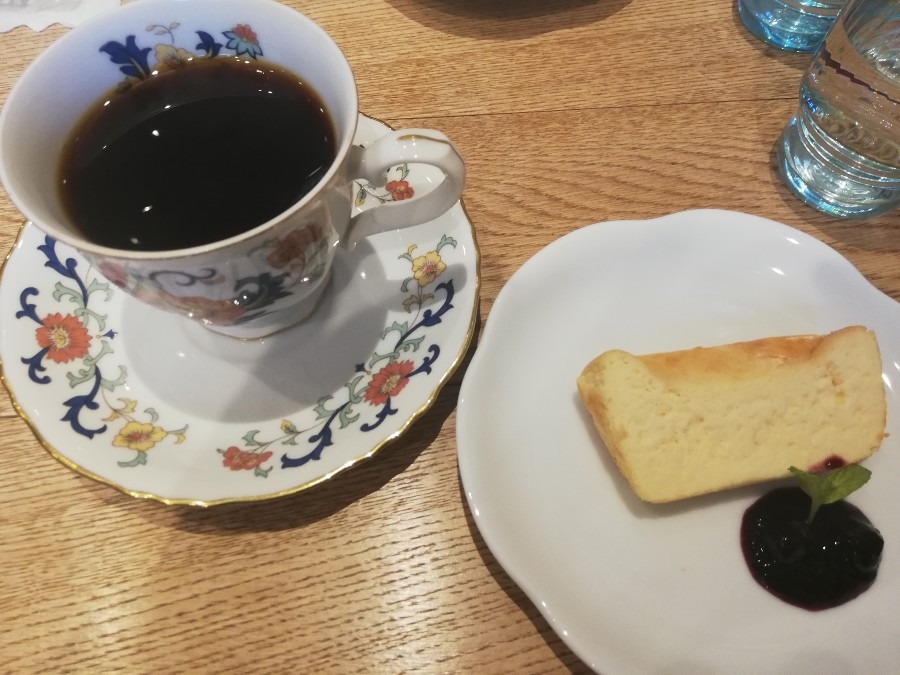 らんぷ　チーズケーキセット