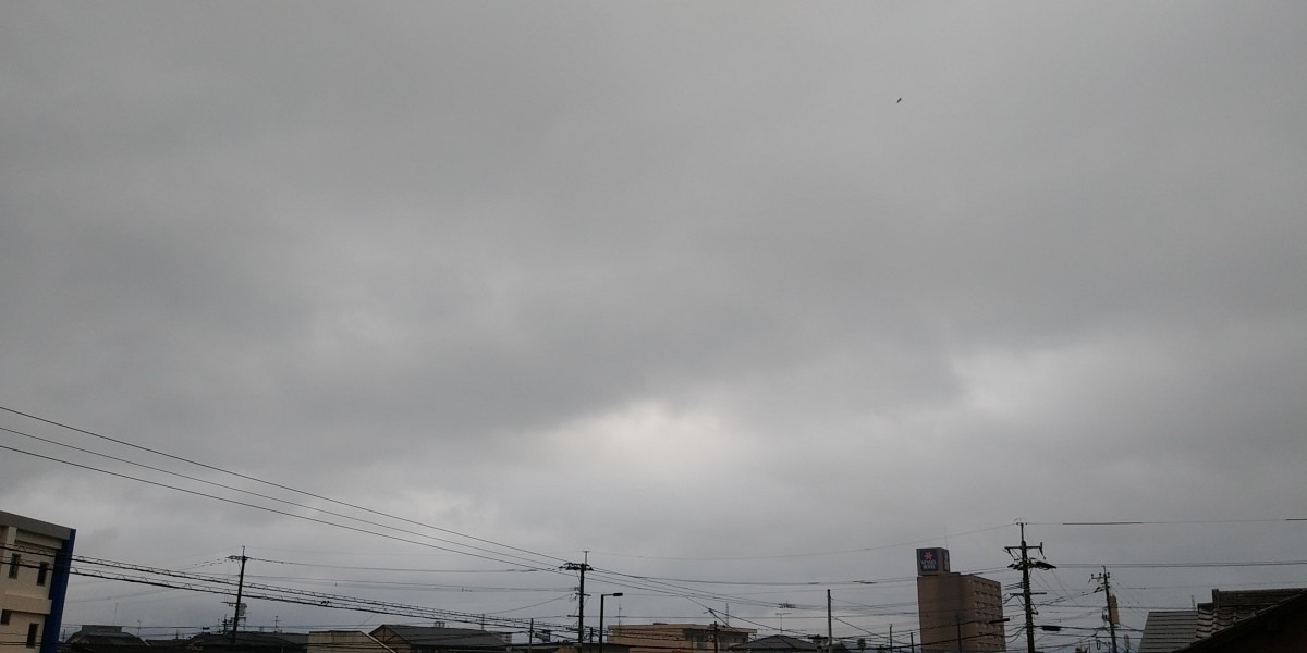 都城市（2024/3/25）今朝は雨😓（東の空）①