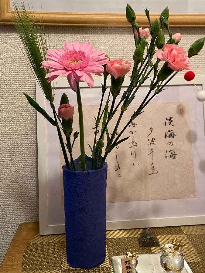 玄関のお花　ポンと何気なく投げ入れたら