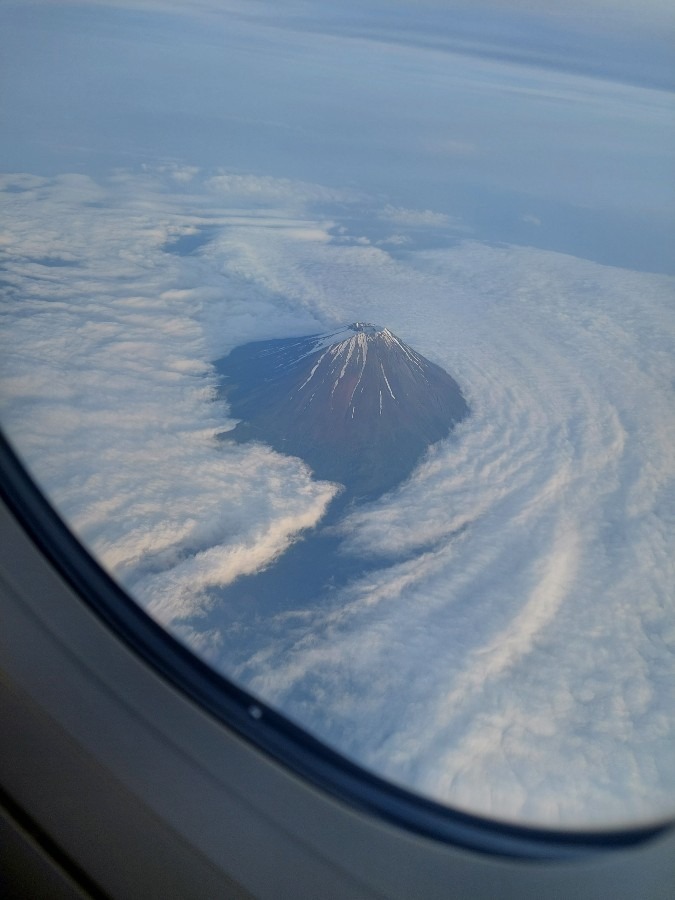 帰りの飛行機から