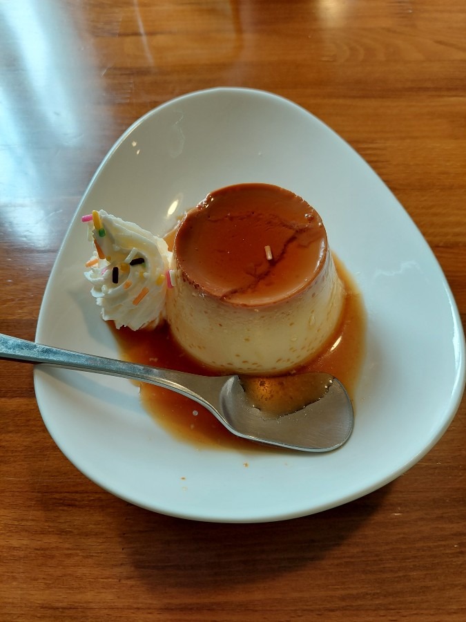 食後に