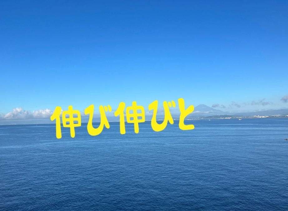 伸び伸びと