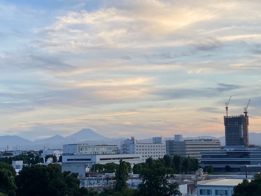 夕方の富士山　富士山はやはり美しい